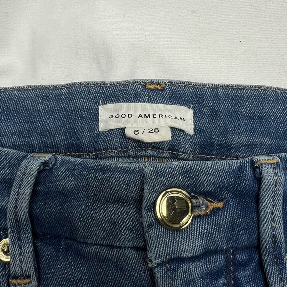 Good American Good Legs Skinny Cropped Jeans Women’s Size 6/28 - Picture 4 of 11